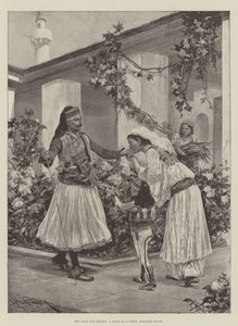 Su señor y maestro, una escena en una casa del norte de Albania